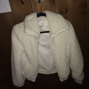 white sheep jacket